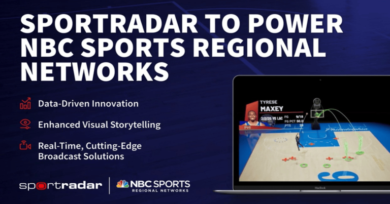 Sportradar расширит возможности болельщиков НБА на региональных каналах NBC Sports за счет передовых данных и улучшенного визуального повествования